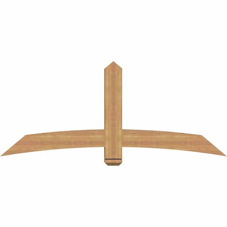 Ekena Millwork Bellingham Timber Gable Bracket, Western Red Cedar, 72"W x 30"H x 5 1/2"D x 5 1/2"F, 10/12 Pitch GBW072X30X0606BEL00SWR